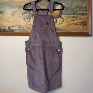 lilac overall corduroy Adidas dress - size Small perfect condition